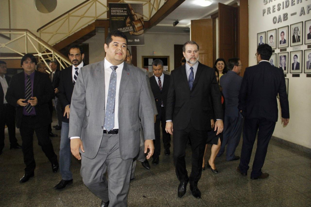 Presidente do Supremo Tribunal Federal visita OAB/AP